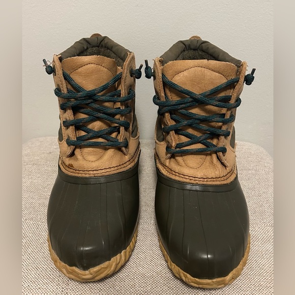 Sorel Kauffman Canada Women’s Green & Brown Rubber Boots - Size 10 Great Cond - Picture 6 of 9